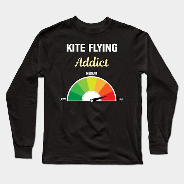 Addict Kite Flying Kites Long Sleeve T-Shirt by Hanh Tay